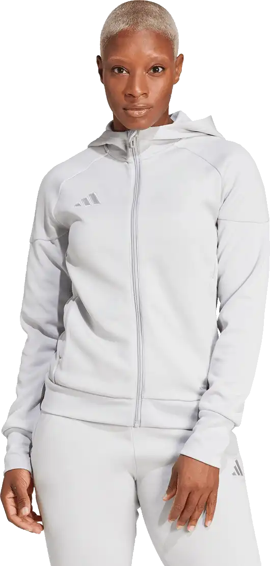 Dámská pohodlná mikina Adidas Tiro 25 Travel FZ šedá