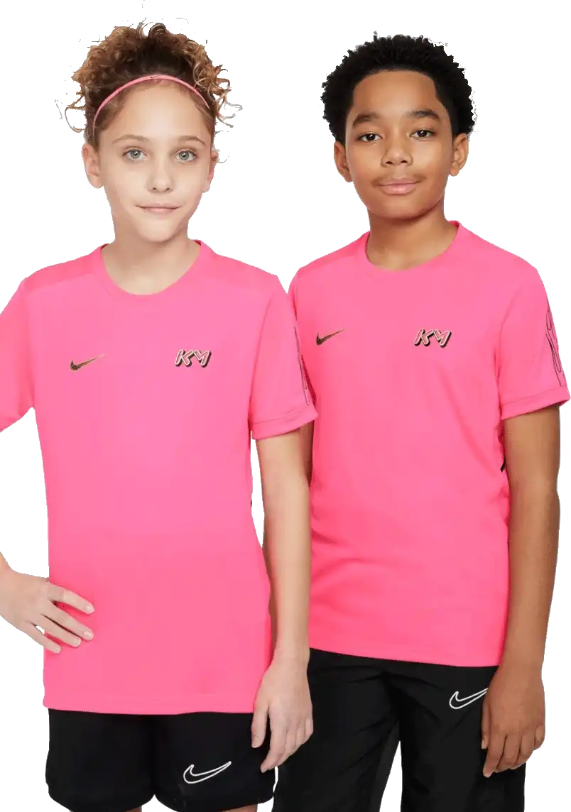 Dětské tričko Nike Kylian Mbappé Academy růžové