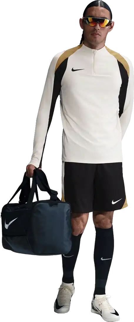 Pánská fotbalová mikina Nike Dri-FIT Strike bílo-zlatá
