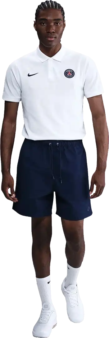 Pánská fotbalová polokošile Nike PSG 24/25 bílá