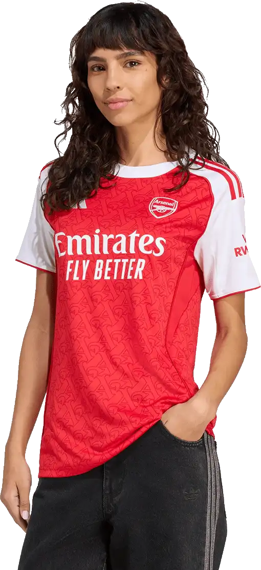 Dámský domácí fotbalový dres Adidas Arsenal FC 25/26 červený