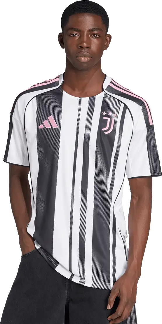 Pánský domácí fotbalový dres Adidas Juventus FC 25/26 bílo-černý