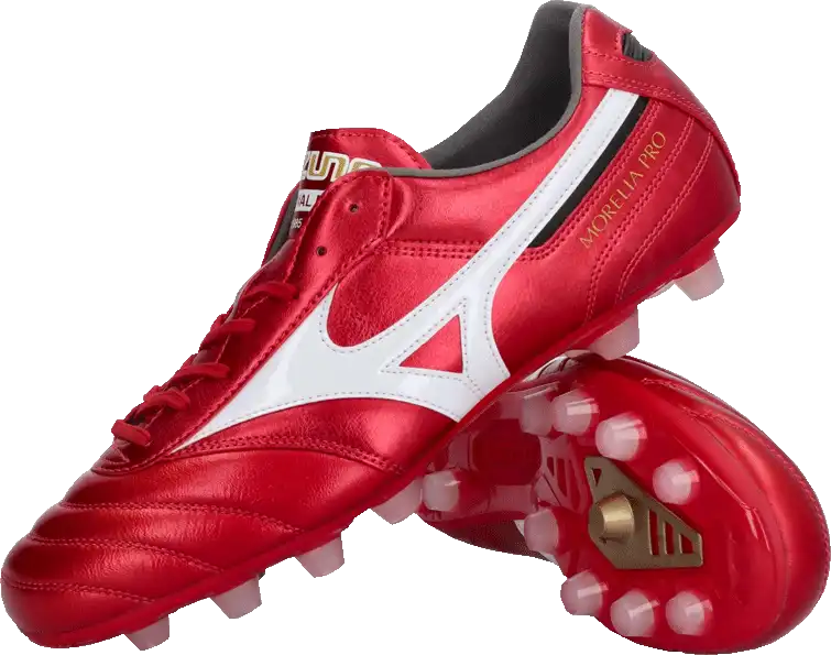 Pánské kopačky lisovky Mizuno Morelia II 40th Pro FG červené2