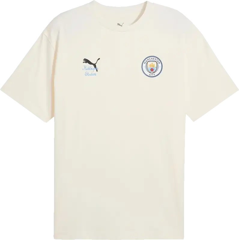 Pánské tričko Puma x KidSuper Manchester City 25/26 Graphic Tee béžové