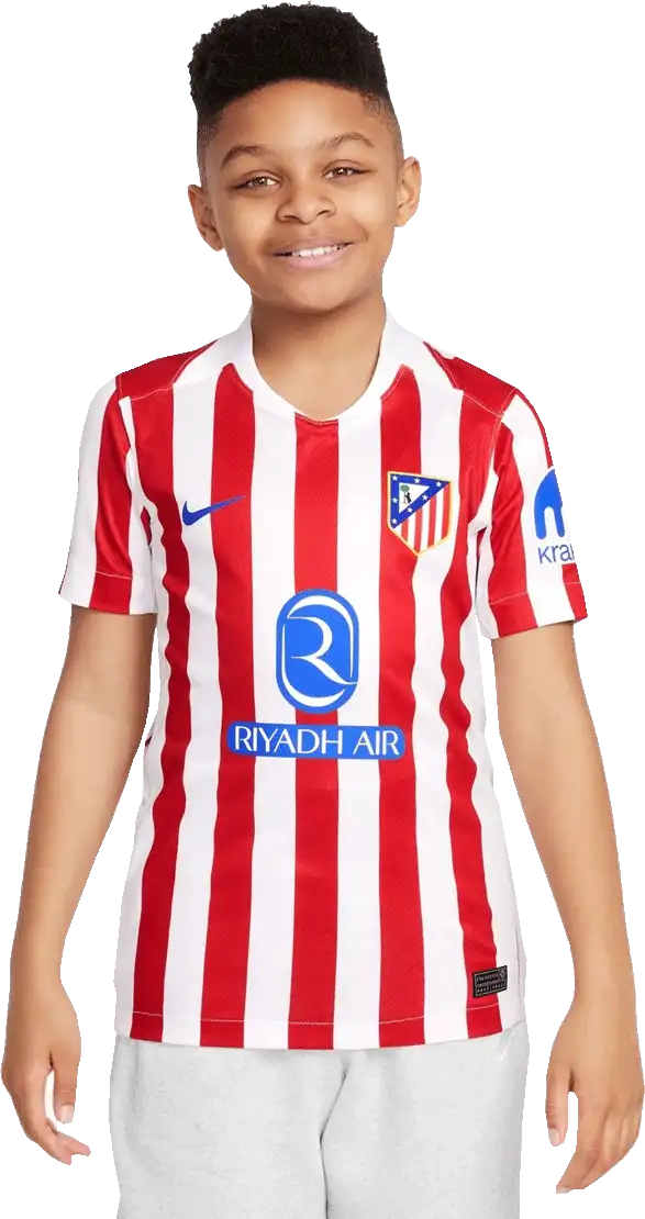 Dětský domácí fotbalový dres Nike Atletico Madrid 25/26 bílo-červený