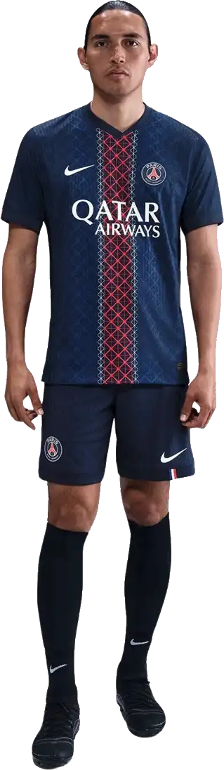 Pánské domácí zápasové fotbalové šortky Nike PSG 25/26 modré