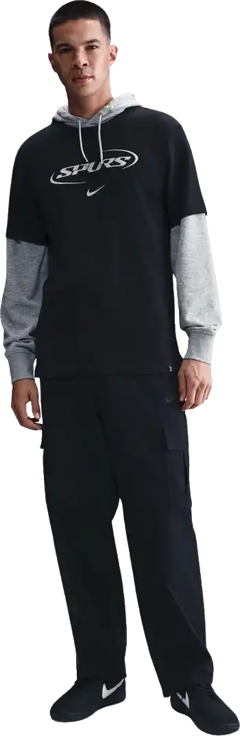 Pánské tričko Nike Tottenham Hotspur 25/26 Wordmark černé
