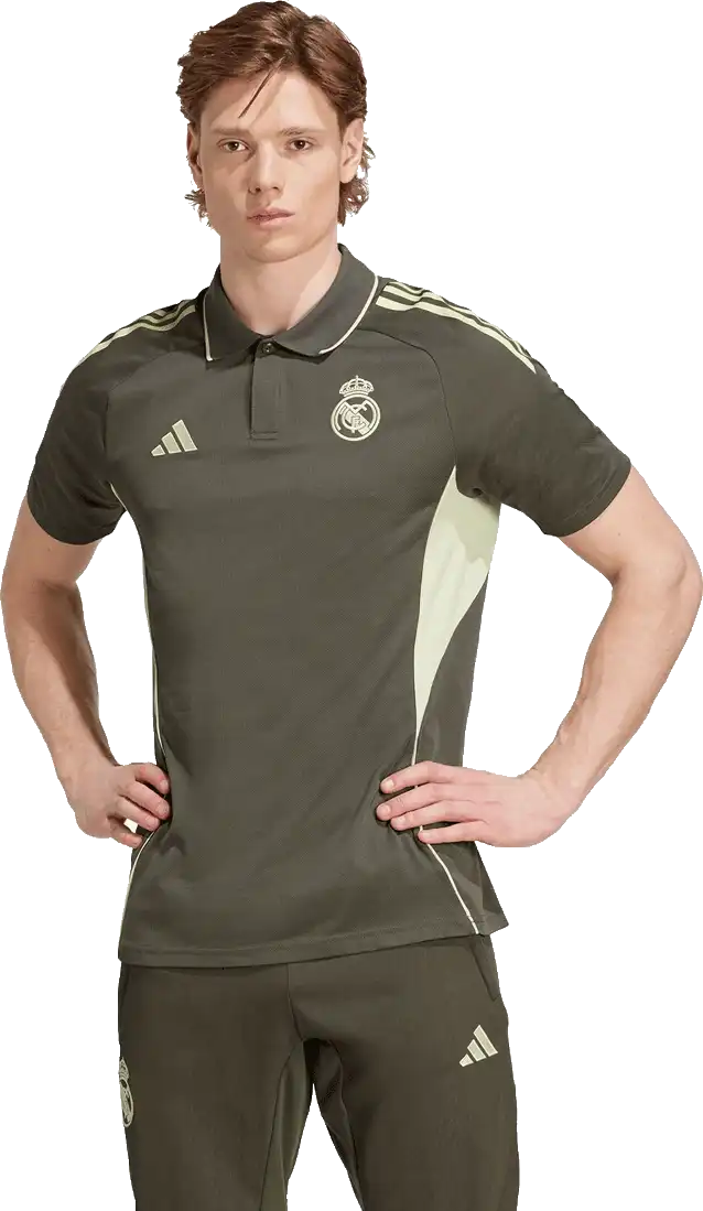Pánská polokošile Adidas Real Madrid 25/26 Polo tmavě zelená