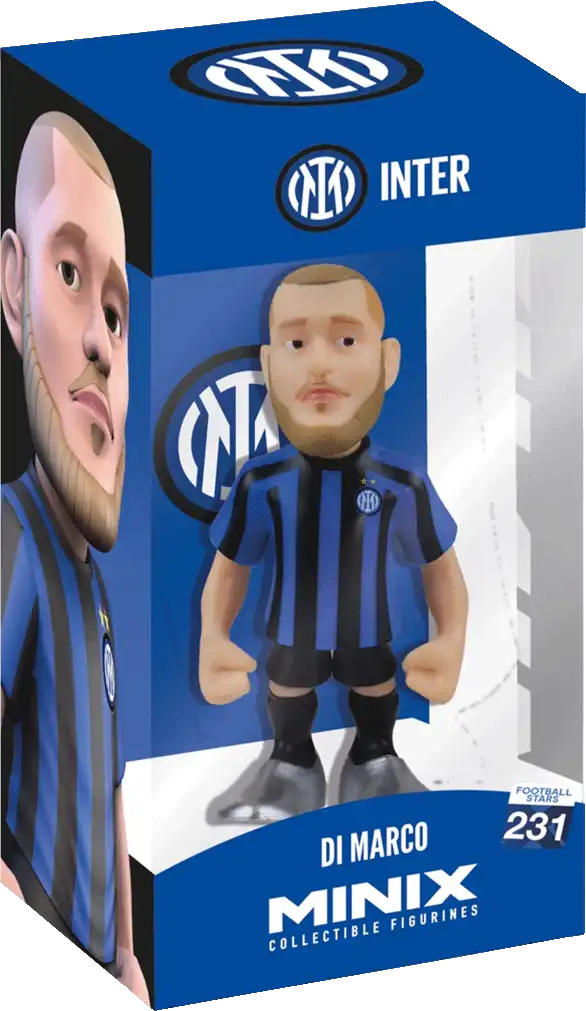 Sběratelská figurka Minix Inter Milan Federico Dimarco 12 cm modro-černá