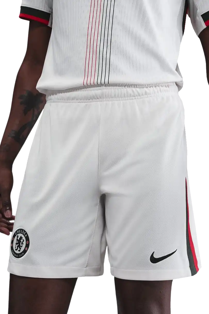Pánské venkovní fotbalové šortky Nike Chelsea FC 25/26 bílé