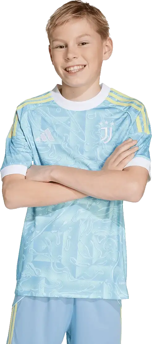 Dětský venkovní fotbalový dres Adidas Juventus FC 25/26 blankytný