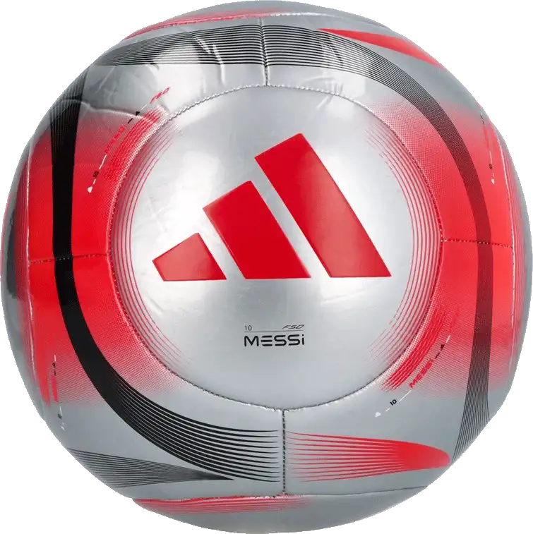 Fotbalový míč Adidas Messi Club velikost 5 stříbrný2