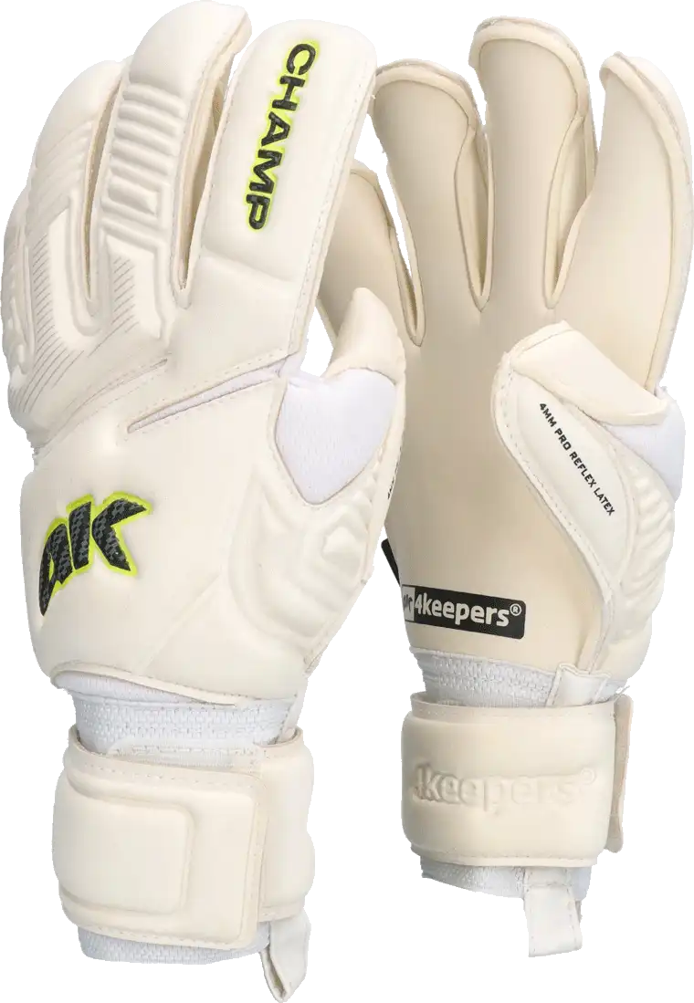 Pánské brankářské rukavice 4keepers Champ Carbo VII HB bílé