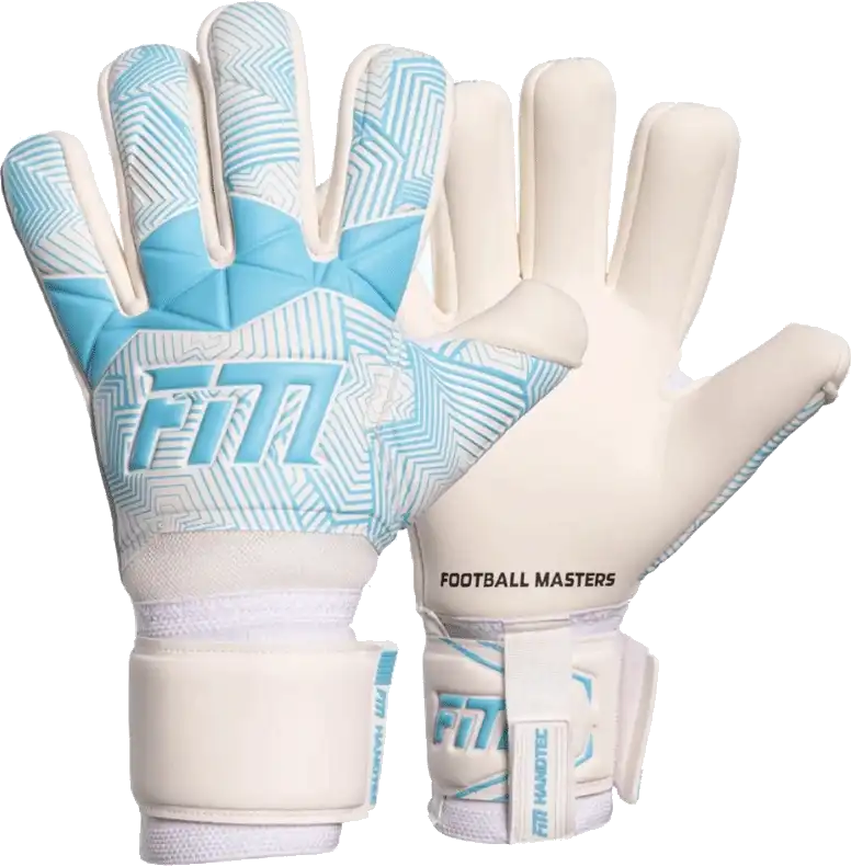 Pánské brankářské rukavice Football Masters Varis X bílo-modré