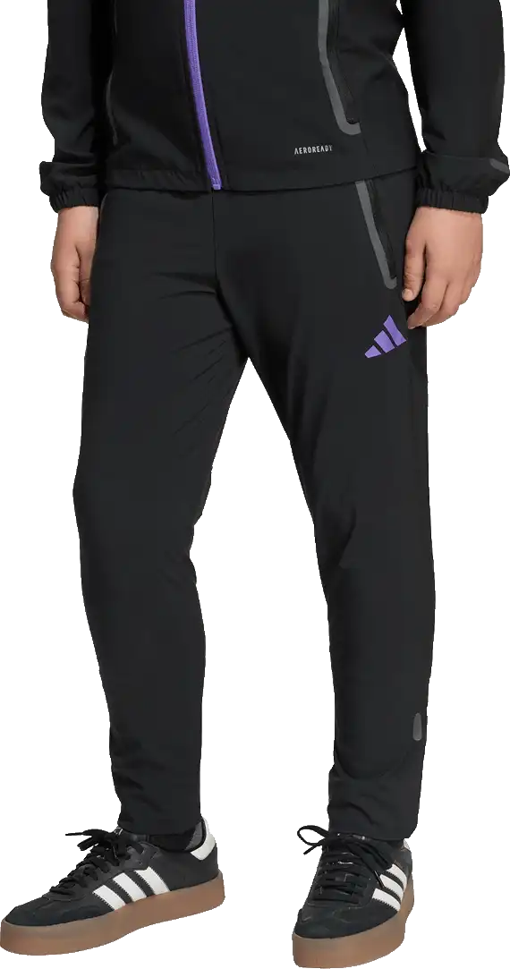 Dětské kalhoty Adidas Manchester United 25/26 Competition Vis Tech Travel černé