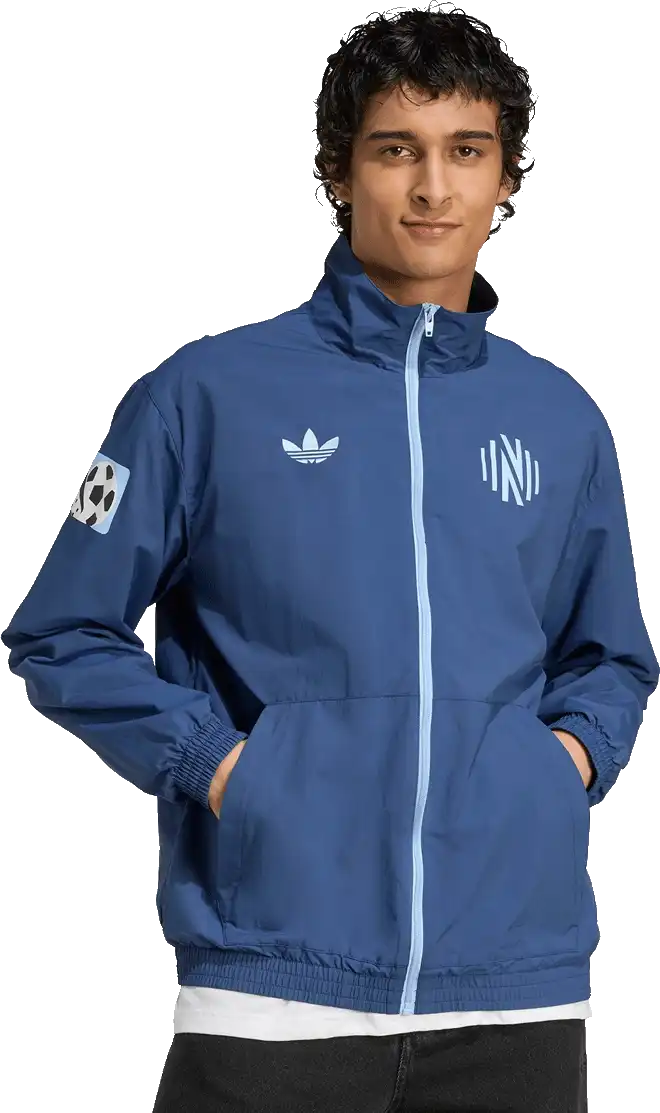 Pánská bunda Adidas Nashville SC 25/26 Anthem Full-Zip modrá