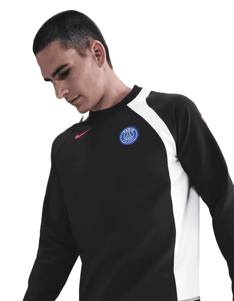 Pánská mikina s dlouhým rukávem Nike PSG 25/26 Total 90 Crew Top Černá