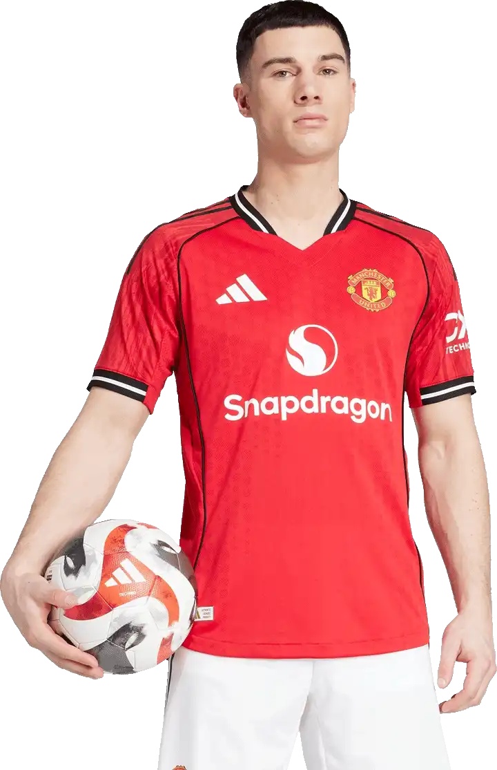 Pánský domácí zápasový dres Adidas Manchester United 25/26 červený