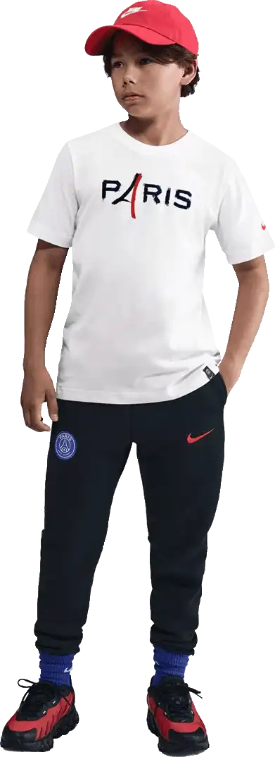 Dětské tričko s krátkým rukávem Nike PSG 25/26 Tee bílé