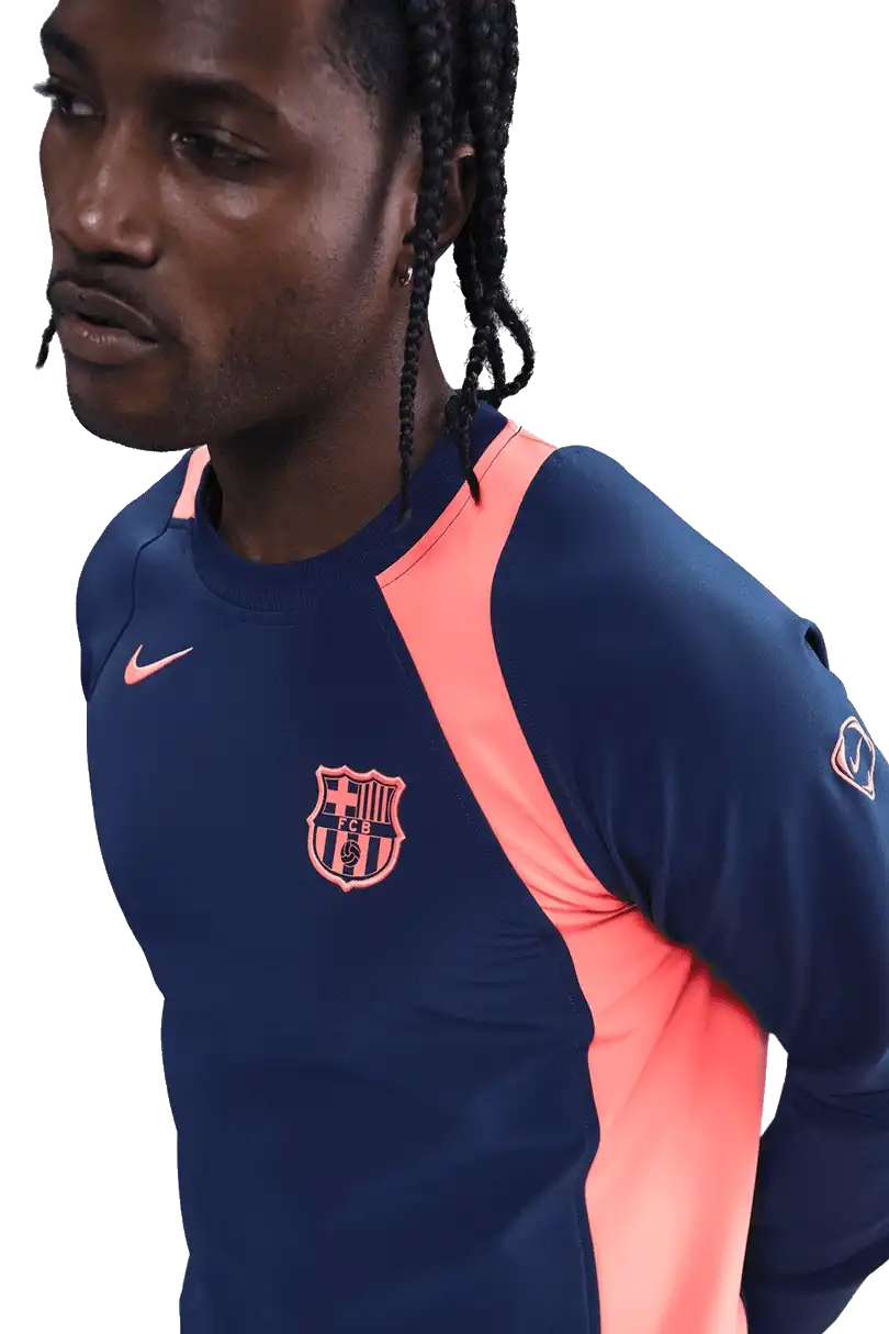 Pánská mikina Nike FC Barcelona 25/26 Total 90 Crew tmavě modrá