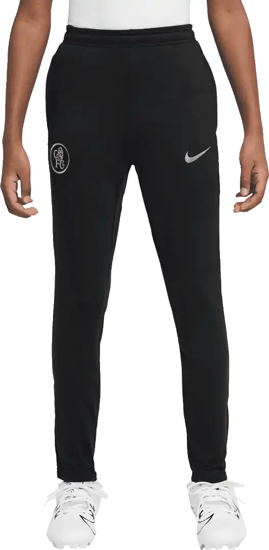 Dětské pleteninové kalhoty Nike Chelsea FC 25/26 Strike černé