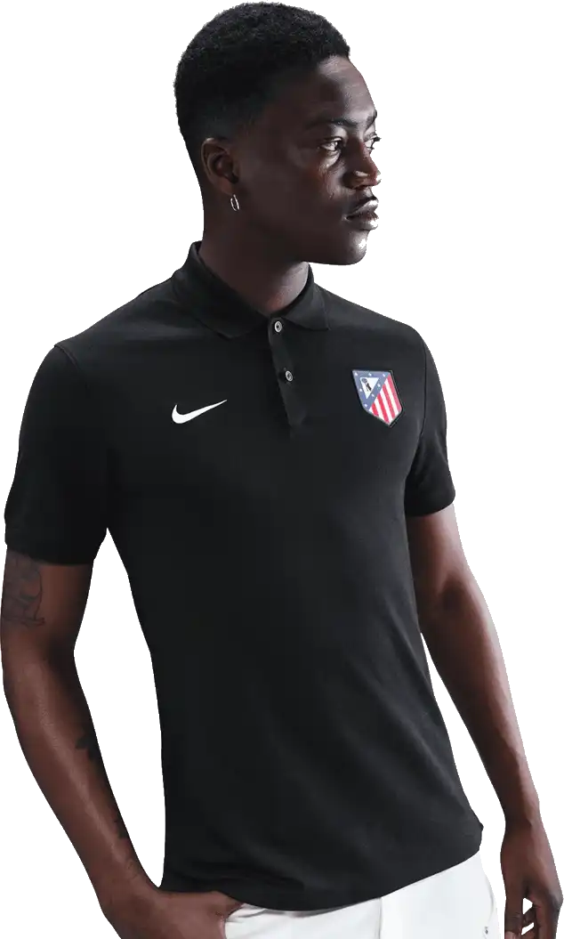 Pánská polokošile Nike Atletico Madrid 25/26 Dri-FIT černá