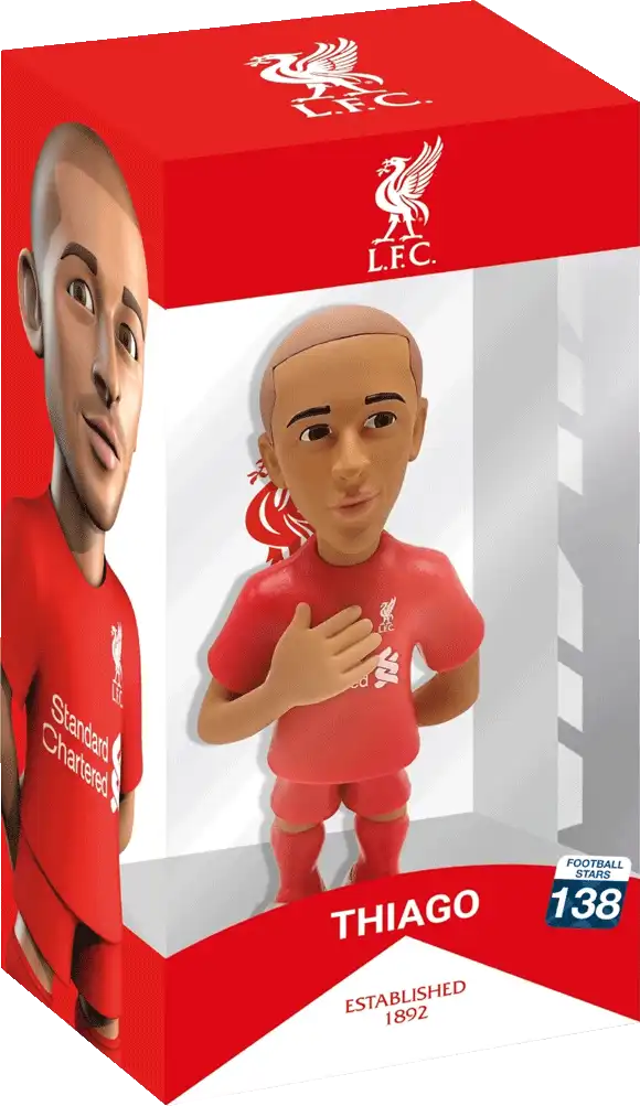 Sběratelská figurka Minix Liverpool FC Thiago Alcantara 12 cm červená