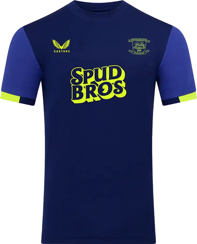 Pánský venkovní fotbalový dres Castore Preston North End 25/26 modrý