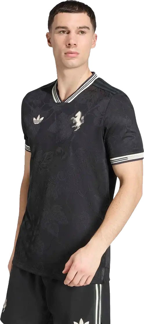 Pánský třetí zápasový fotbalový dres Adidas Juventus FC 25/26 černý