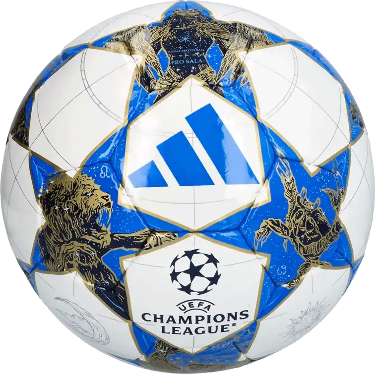 Futsalový míč Adidas UCL Pro 25/26 Sala velikost 4 bílo-modrý