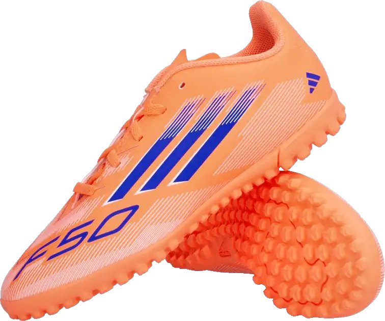 Dětské kopačky turfy Adidas F50 Club TF oranžové