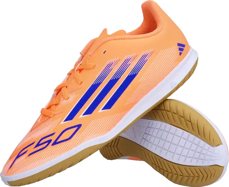 Dětské sálové kopačky Adidas F50 Club IN oranžové