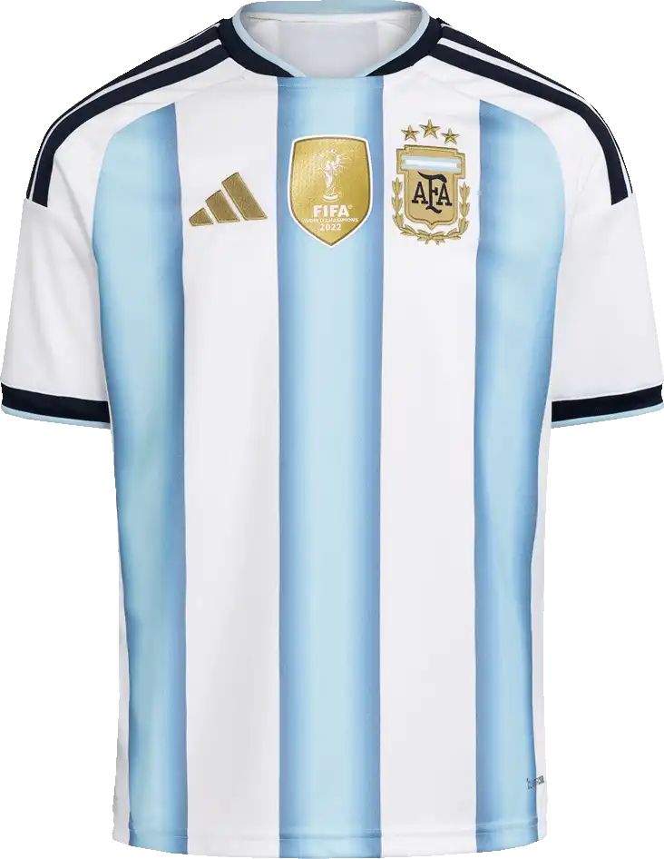Dětský domácí fotbalový dres Adidas Argentina 2026 bílo-modrý
