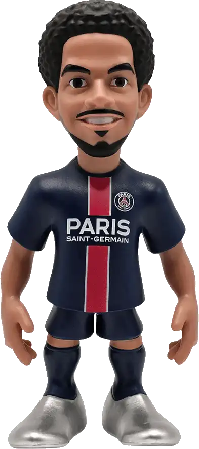 Sběratelská figurka Minix PSG 25/26 Warren Zaïre-Emery 12 cm modrá