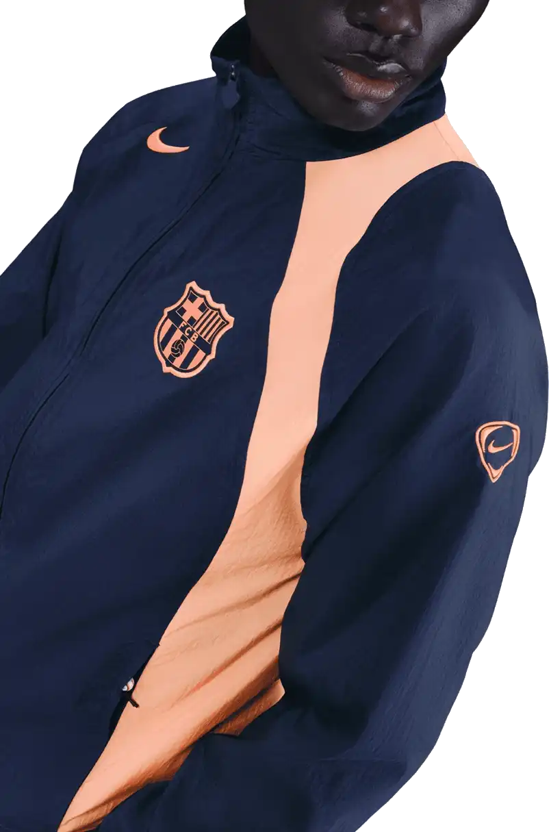 Pánská bunda Nike FC Barcelona 25/26 Total 90 Track modrá
