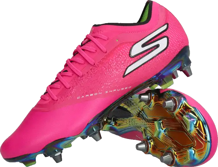 Pánské kopačky kolíky Skechers Razor 1.5 Elite SG růžové