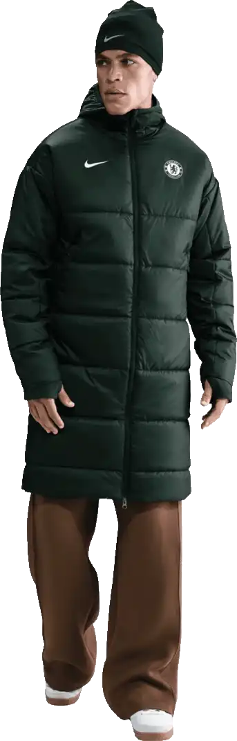 Pánská bunda Nike Chelsea FC 25/26 Therma-FIT Academy Pro zelená
