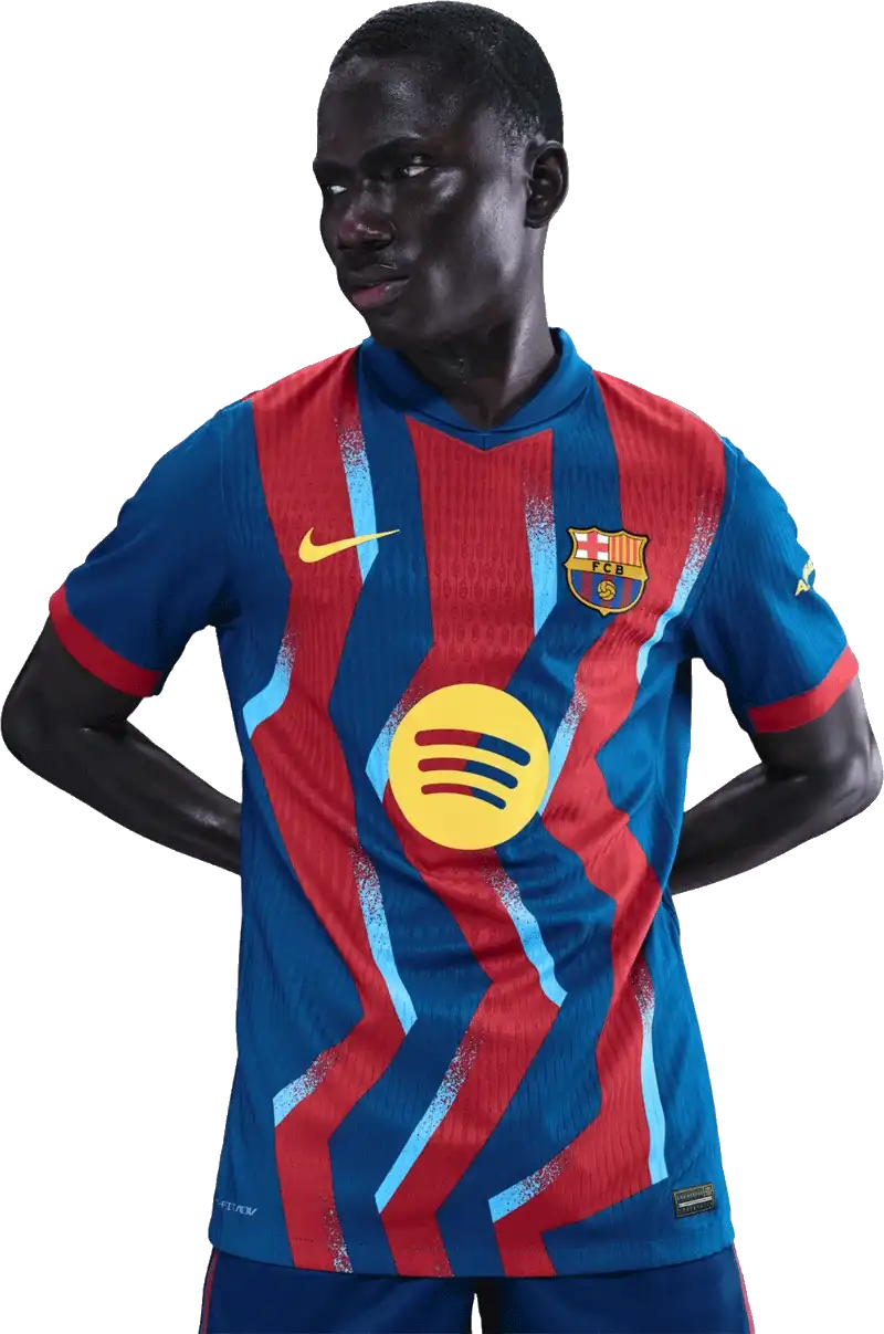 Pánský čtvrtý zápasový dres Nike FC Barcelona 25/26 modro-červený