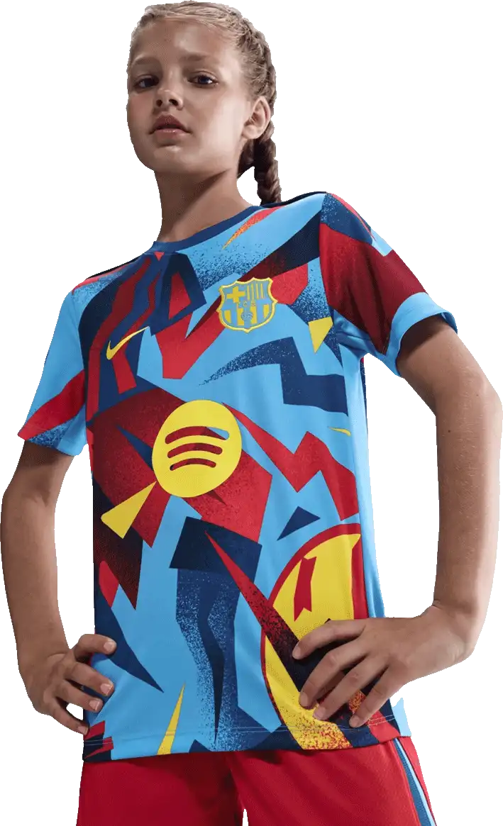 Dětský předzápasový dres Nike FC Barcelona 25/26 Academy Pro vícebarevný
