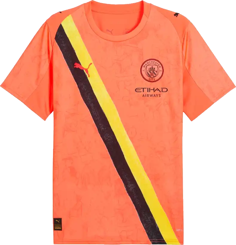 Pánský brankářský dres Puma x KidSuper Manchester City 25/26 oranžový
