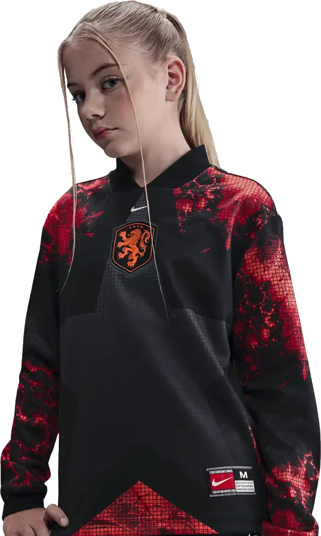 Dětský brankářský dres s dlouhým rukávem Nike Nizozemí 2026 vícebarevný