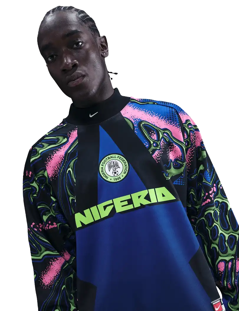 Pánský brankářský dres s dlouhým rukávem Nike Nigérie 2026 vícebarevný
