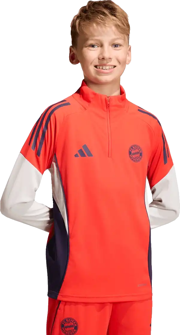 Dětský tréninkový top Adidas FC Bayern Mnichov 25/26 červený