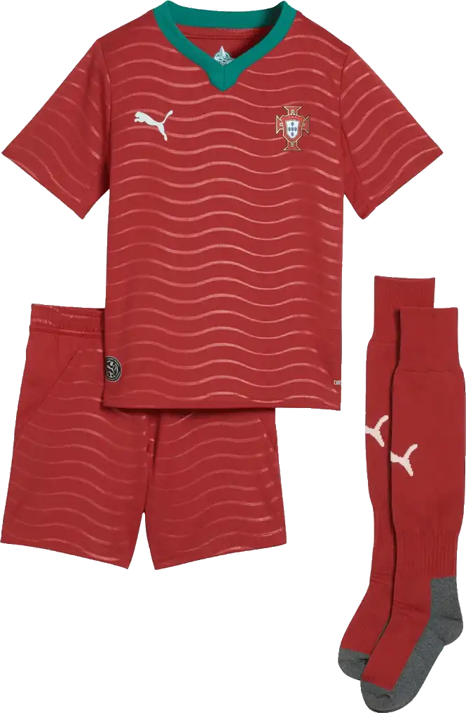 Dětská domácí souprava Puma Portugalsko 2026 pro malé děti červená