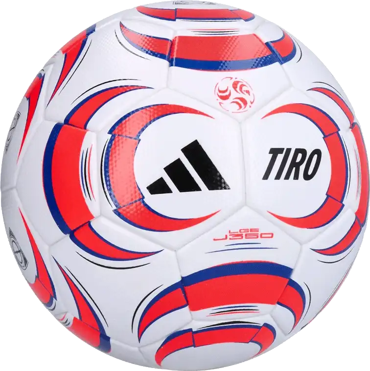 Fotbalový míč Adidas Tiro League J350 velikost 4 bílo-červený