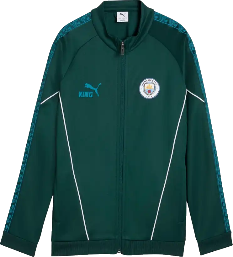 Dětská bunda Puma Manchester City 25/26 KING Anthem zelená