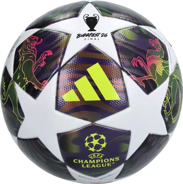 Fotbalový míč Adidas UCL League 25/26 Final velikost 4 fialový