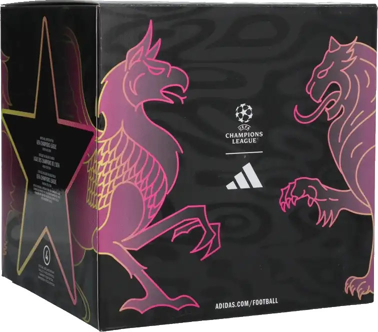 Fotbalový míč Adidas UCL League Box 25/26 Final velikost 4 fialový