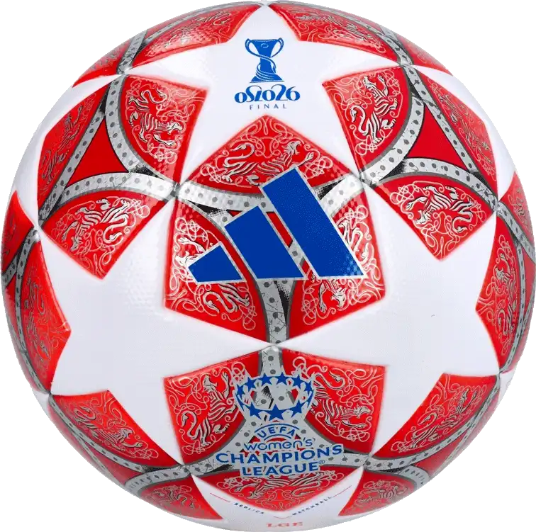 Fotbalový míč Adidas WUCL League 25/26 velikost 5 bílo-červený