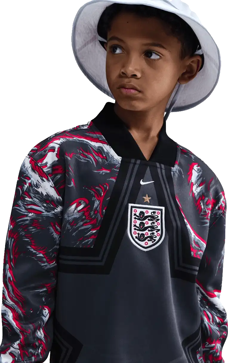 Dětský brankářský dres s dlouhým rukávem Nike Anglie 2026 vícebarevný